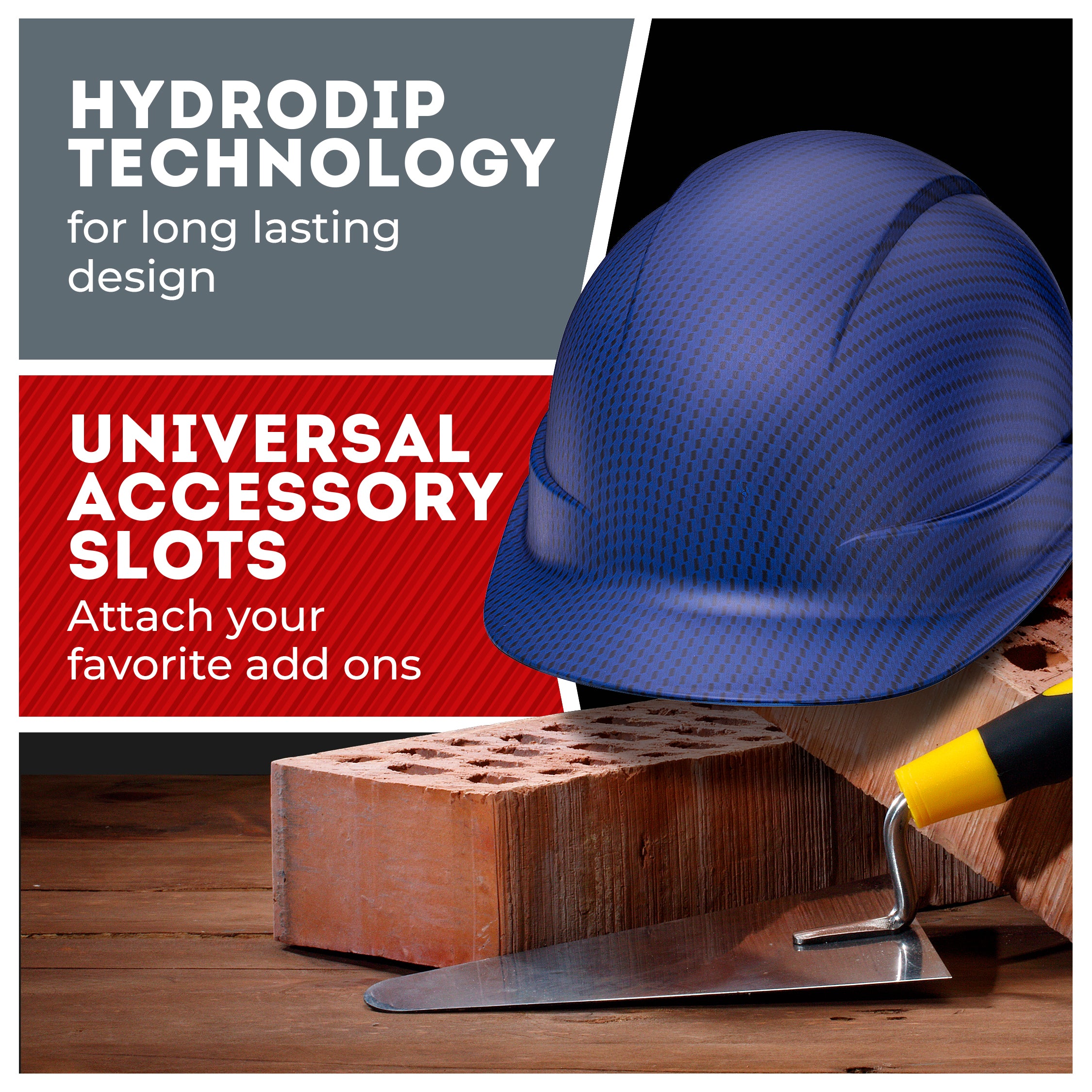 Cap Style Beguiled Blue Graphite Design Matte Finish Non-Vented Hard Hat