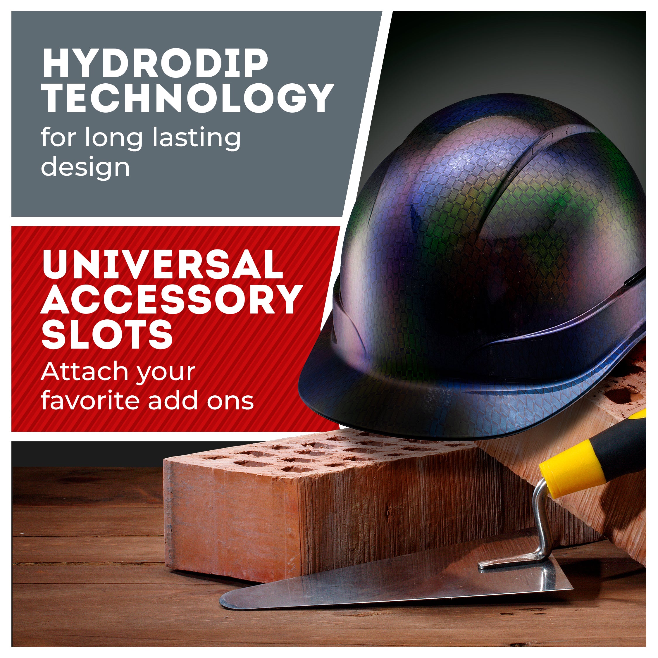 Cap Style Cameleon Graphite Design Gloss Finish Non-Vented Hard Hat