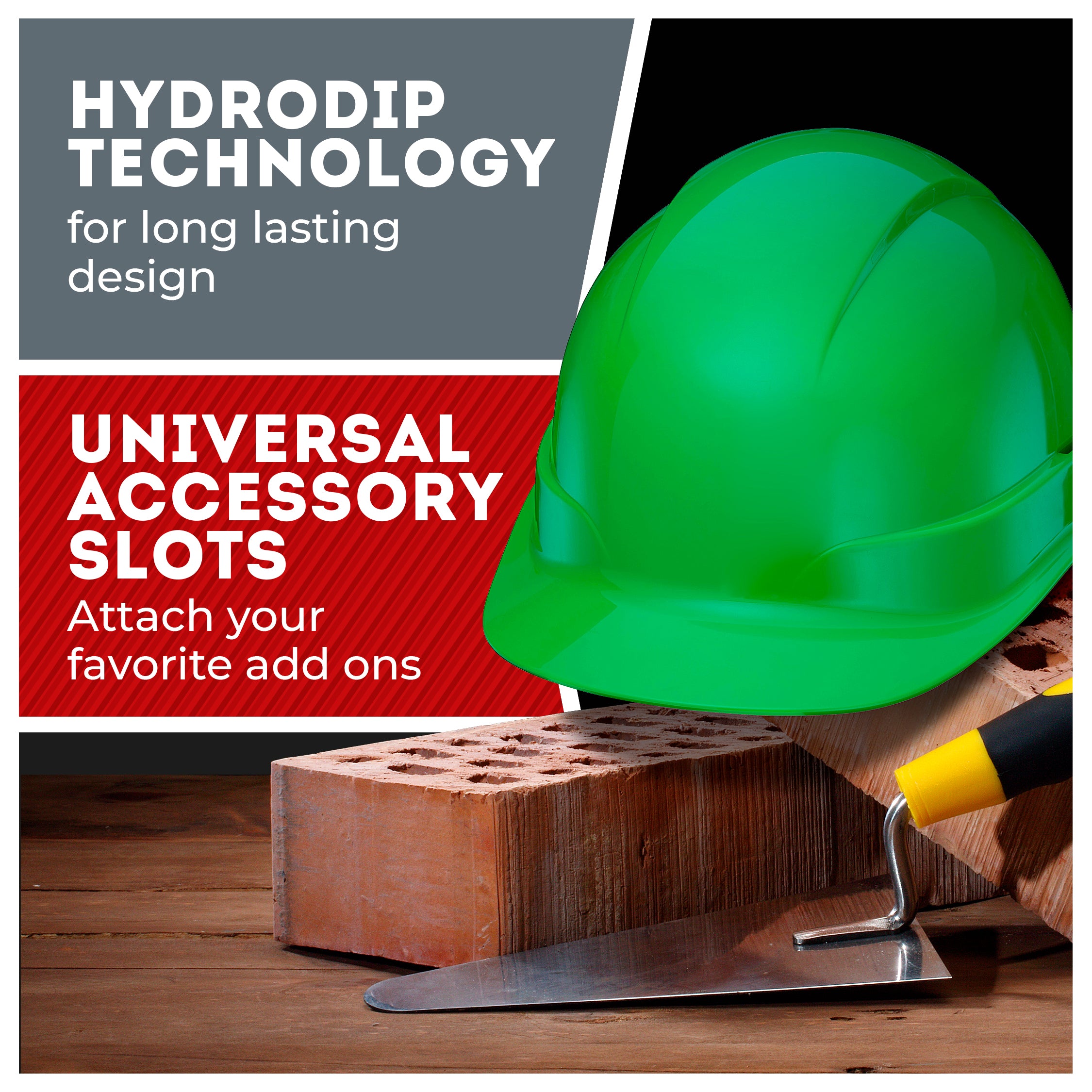 Cap Style Green Non-Vented Hard Hat