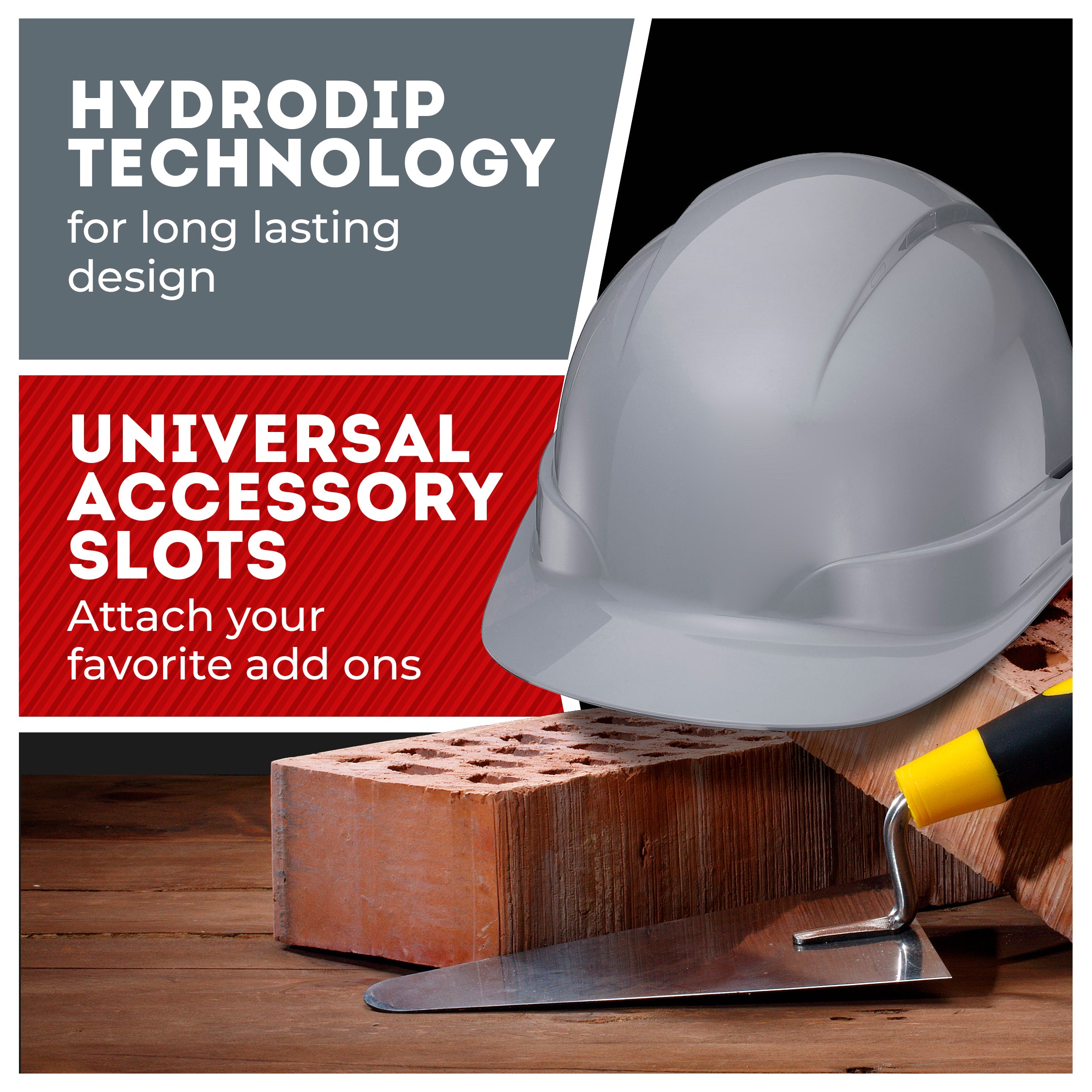 Cap Style Grey Non-Vented Hard Hat