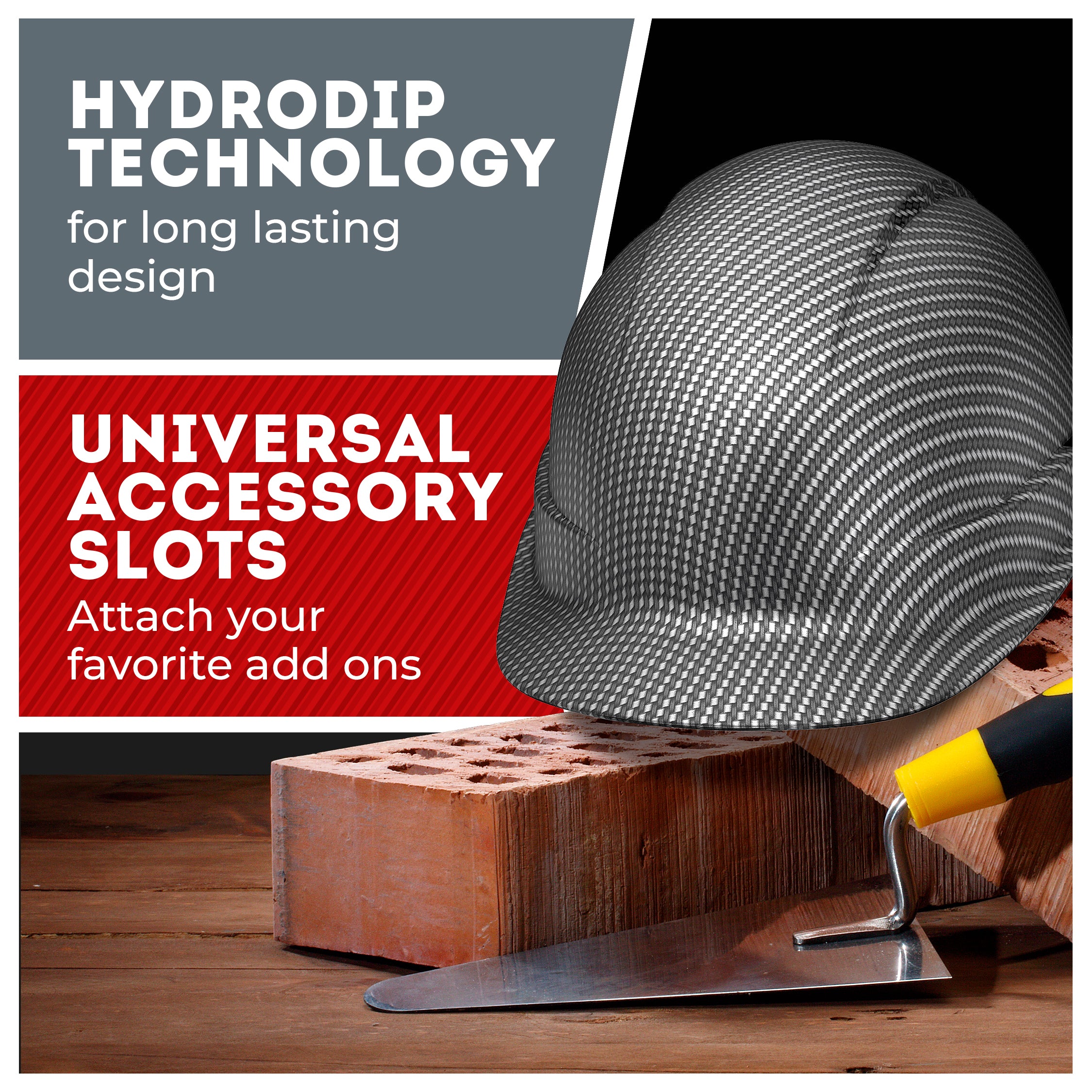 Cap Style Grey Silver Classic Graphite Design Matte Finish Non-Vented Hard Hat