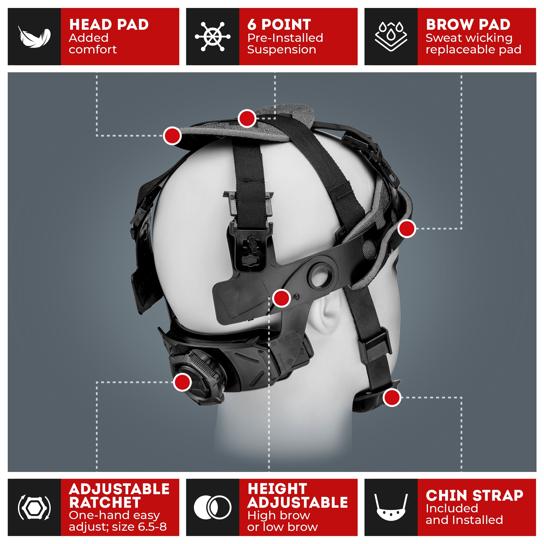 Cap Style Ice Cube Platinum Graphite Design Gloss Finish Non-Vented Hard Hat