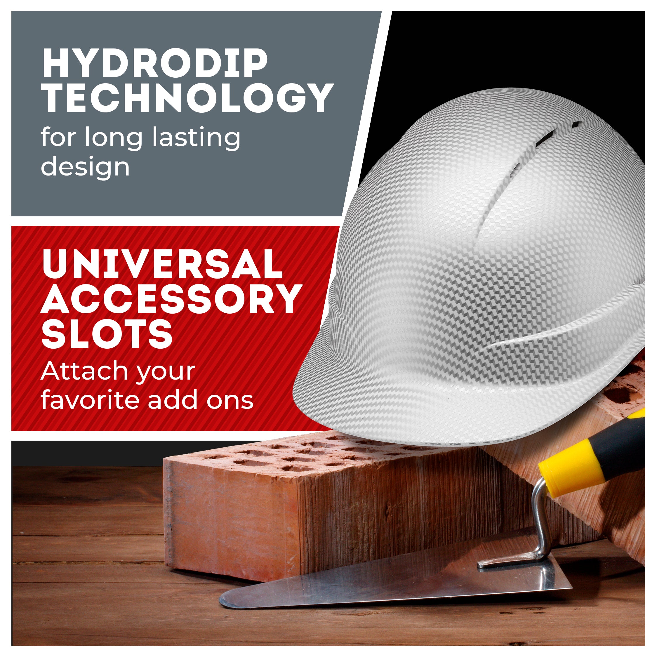 Cap Style Ice Cube Platinum Graphite Design Matte Finish Vented Hard Hat