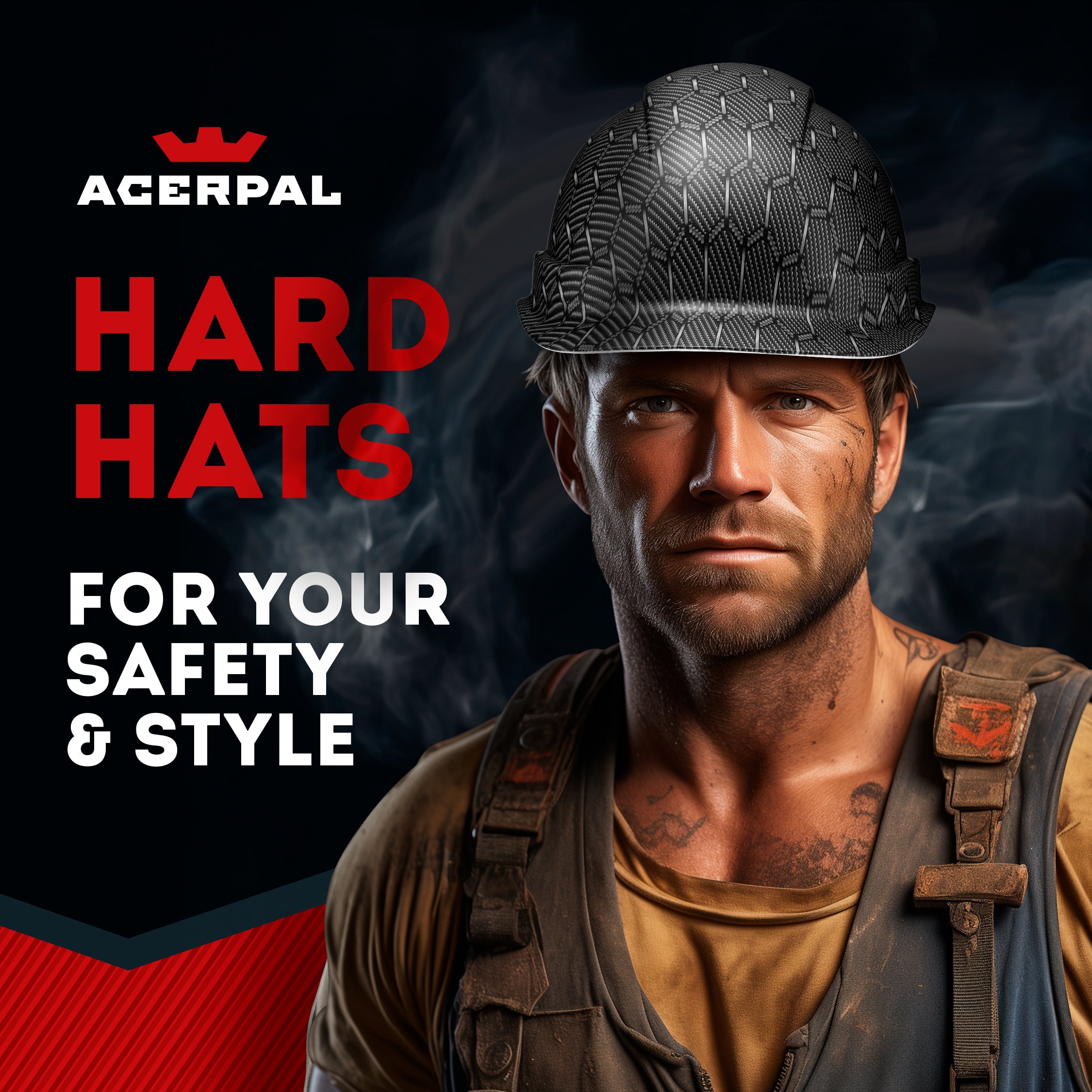 Cap Style Black Honeycomb Graphite Design Matte Finish Non-Vented Hard Hat