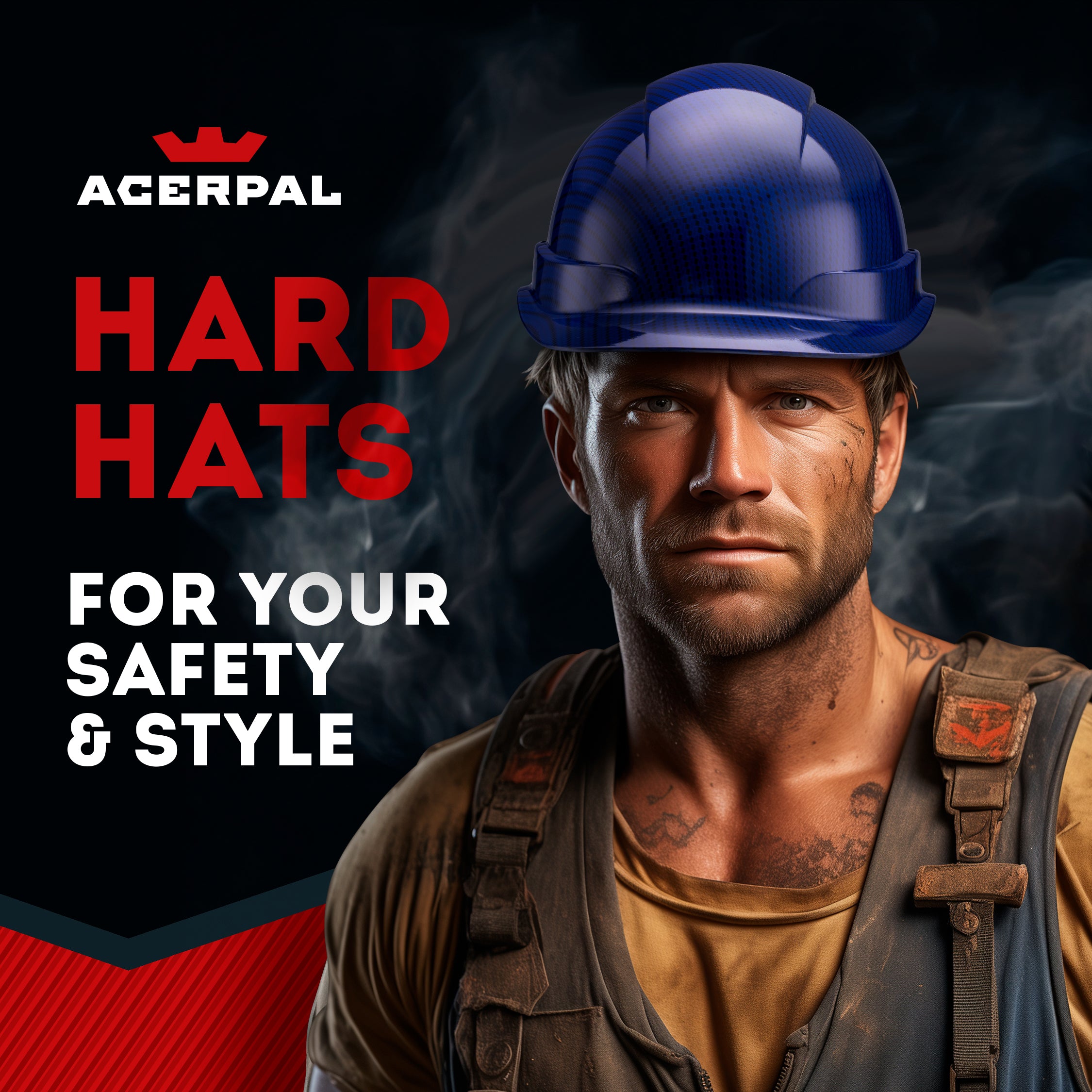 Cap Style Beguiled Blue Graphite Design Gloss Finish Non-Vented Hard Hat