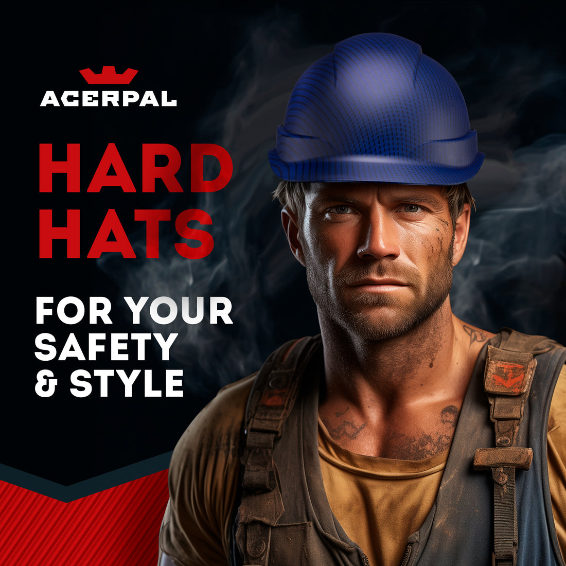 Cap Style Beguiled Blue Graphite Design Matte Finish Non-Vented Hard Hat