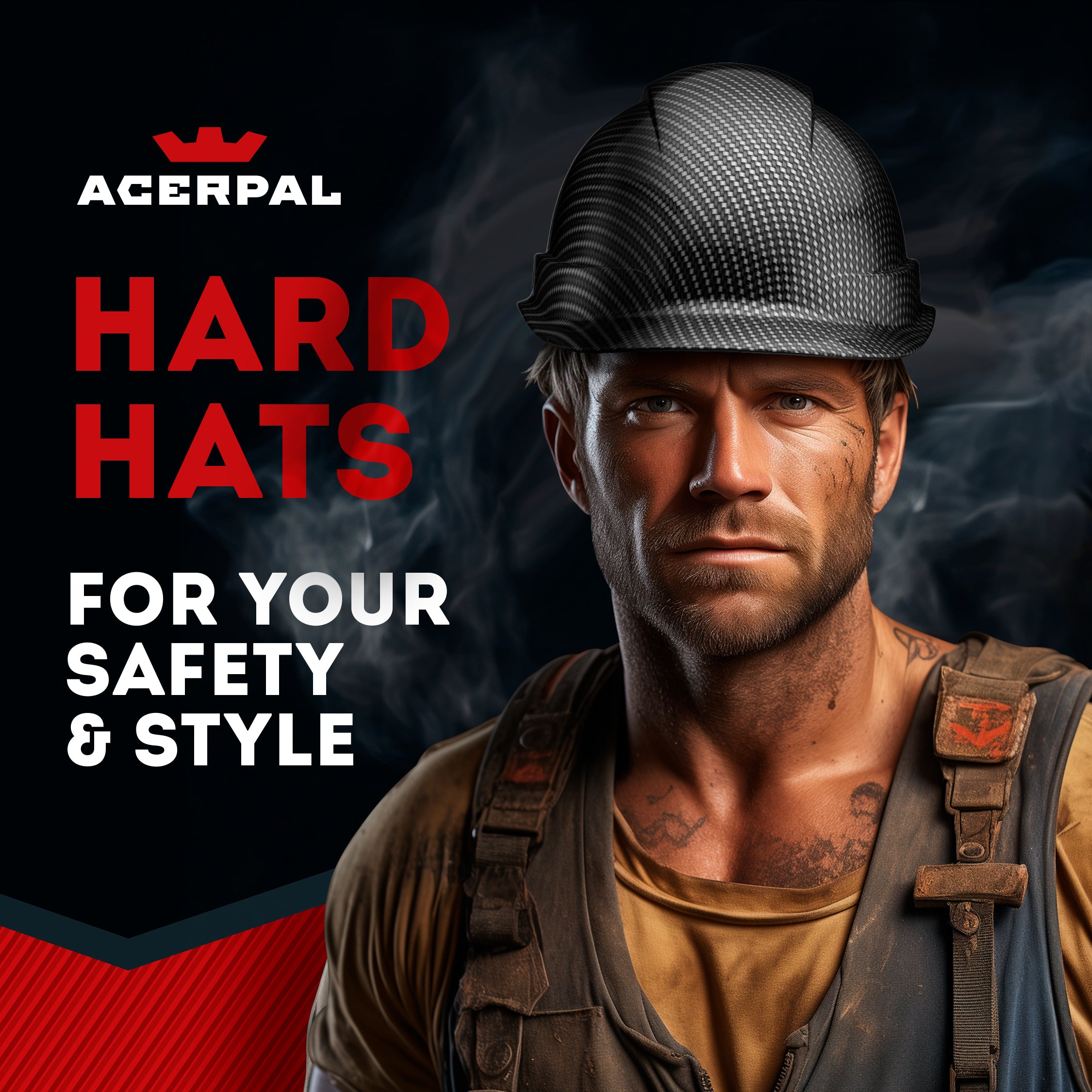 Cap Style Grey Silver Classic Graphite Design Gloss Finish Non-Vented Hard Hat