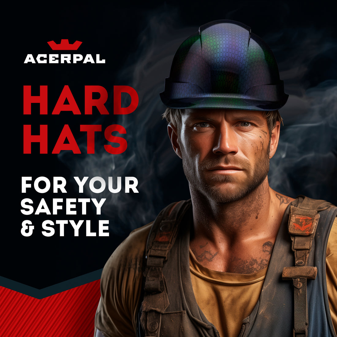 Cap Style Cameleon Graphite Design Gloss Finish Non-Vented Hard Hat