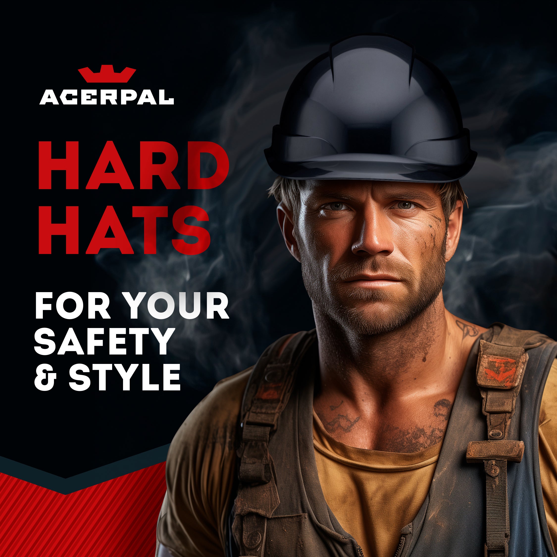 Cap Style Black Vented Hard Hat