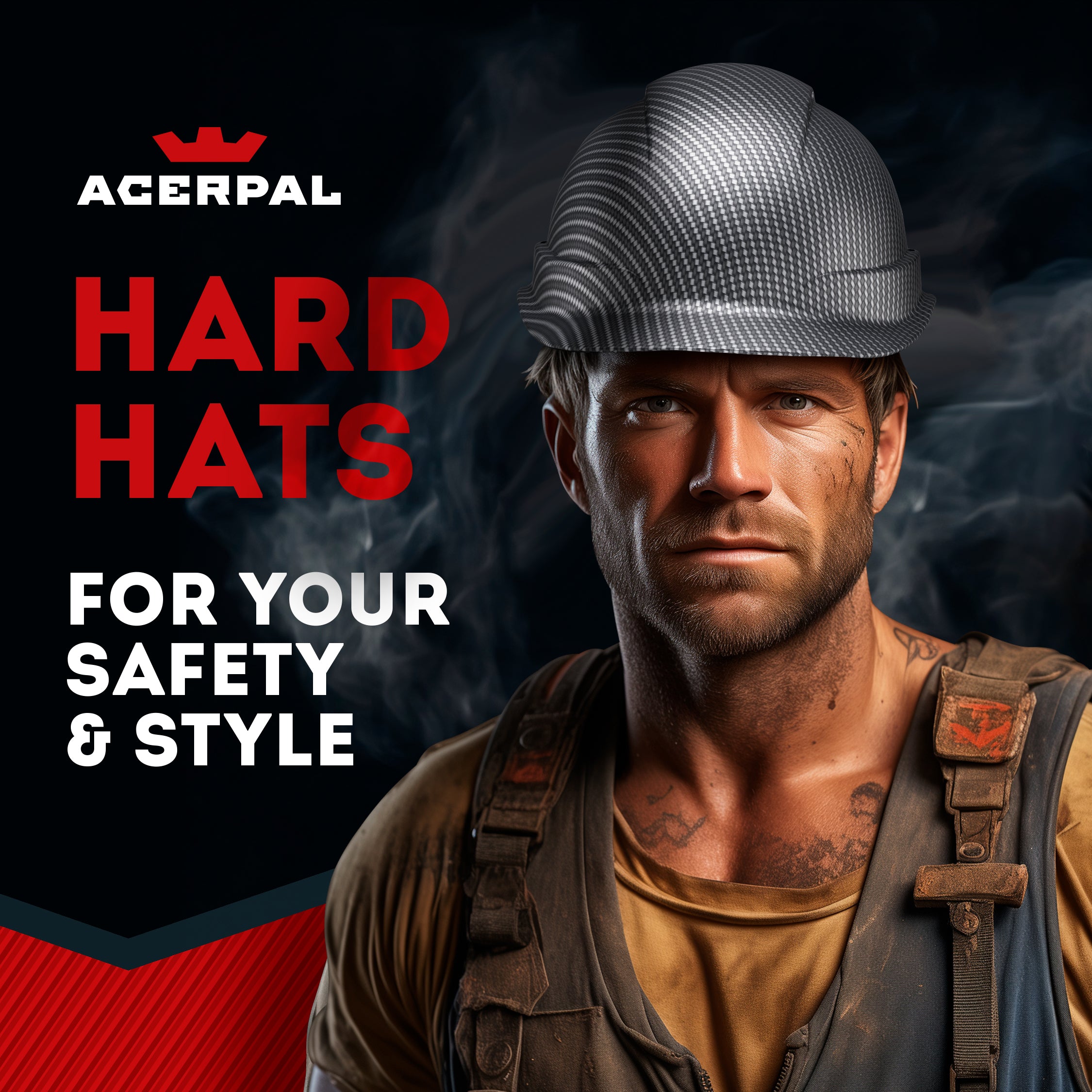 Cap Style Grey Silver Classic Graphite Design Matte Finish Non-Vented Hard Hat