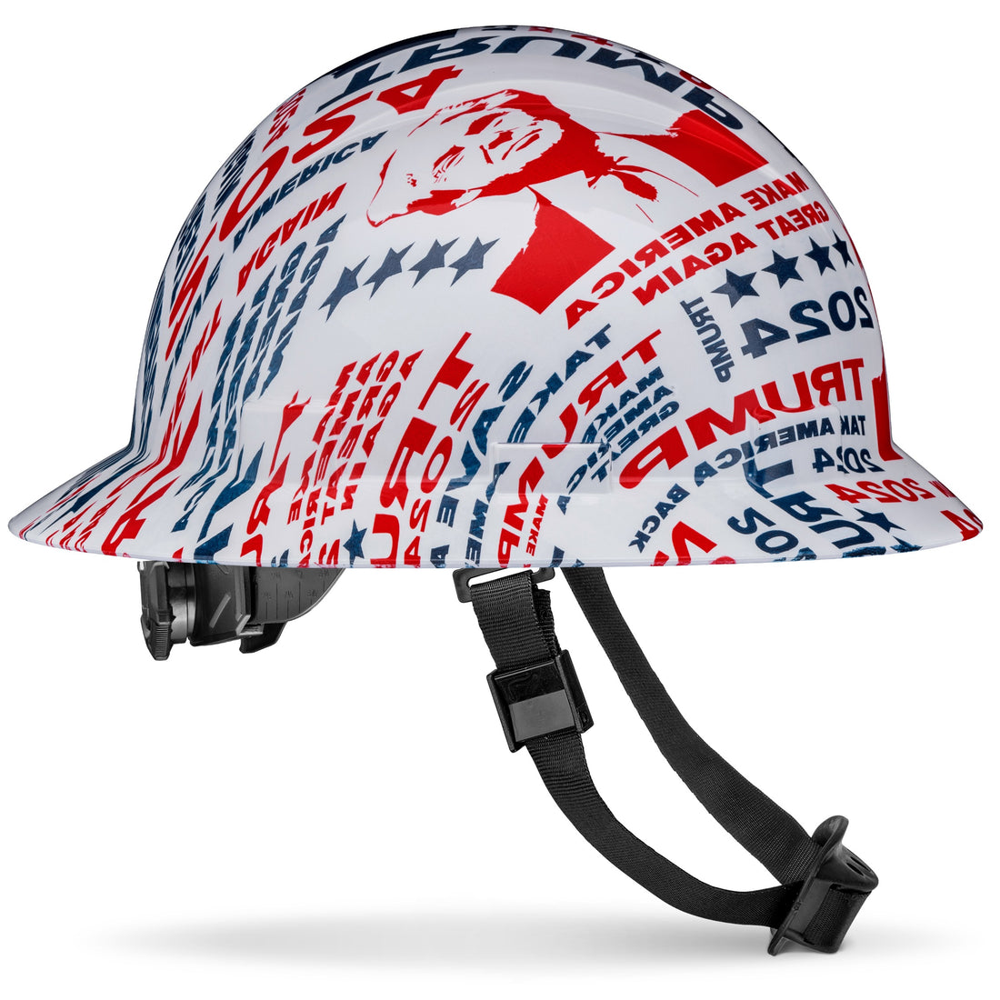 Full Brim Trump 2024 Gloss Finish Non-Vented Hard Hat