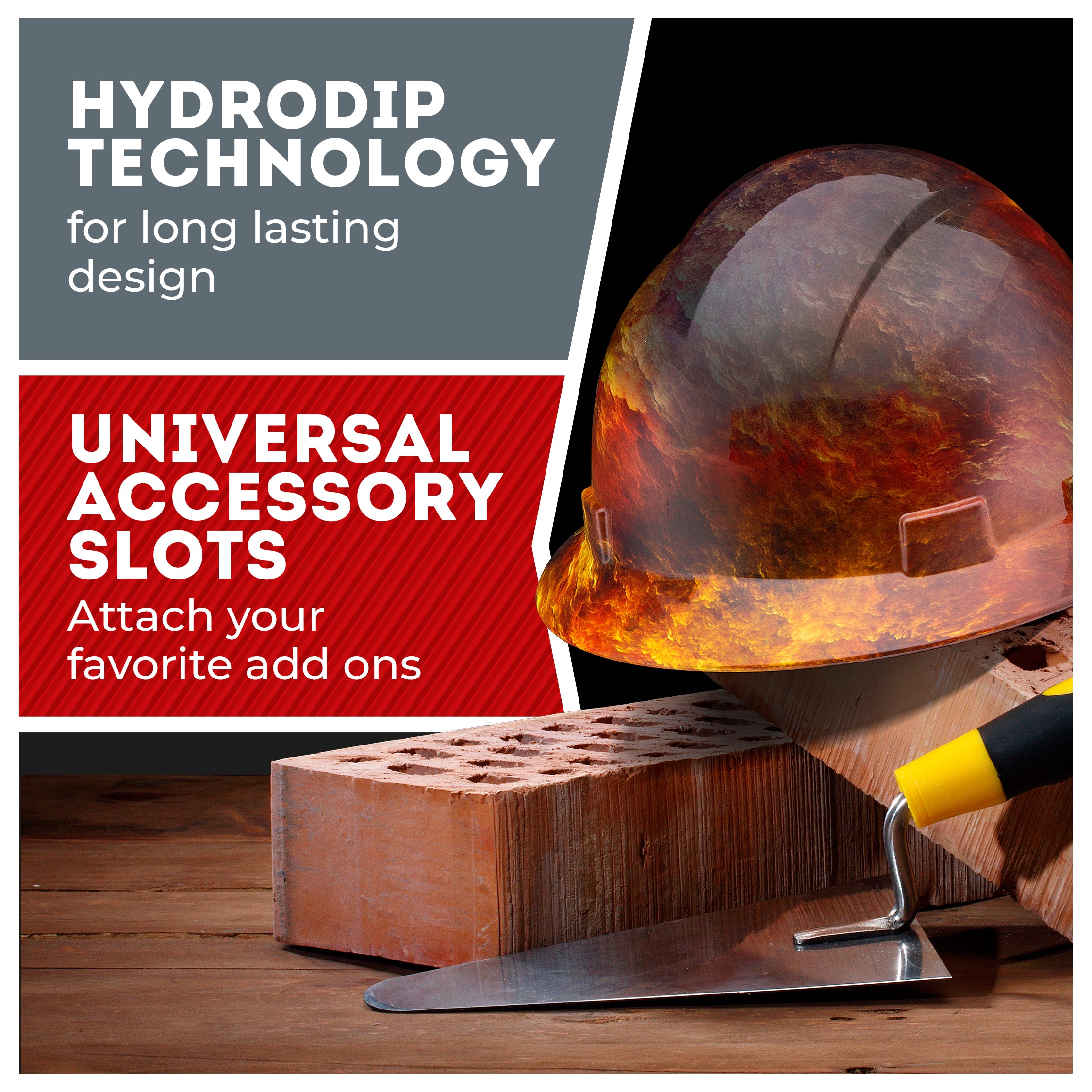 Full Brim Stormy Sky Gloss Finish Non-Vented Hard Hat