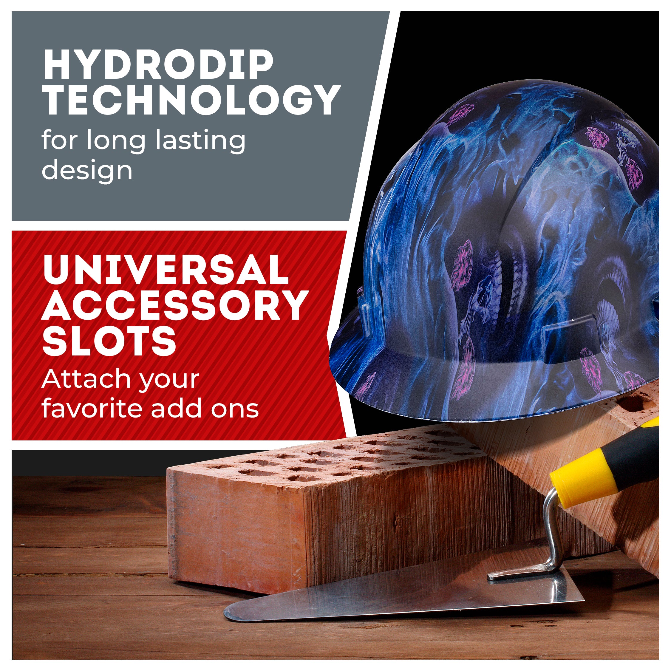 Full Brim Blue Banshee Matte Finish Non-Vented Hard Hat