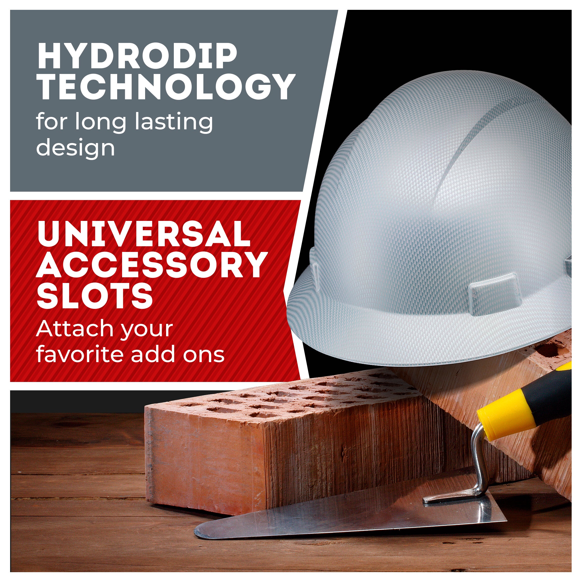 Full Brim Tinted Windows Graphite Design Matte Finish Non-Vented Hard Hat