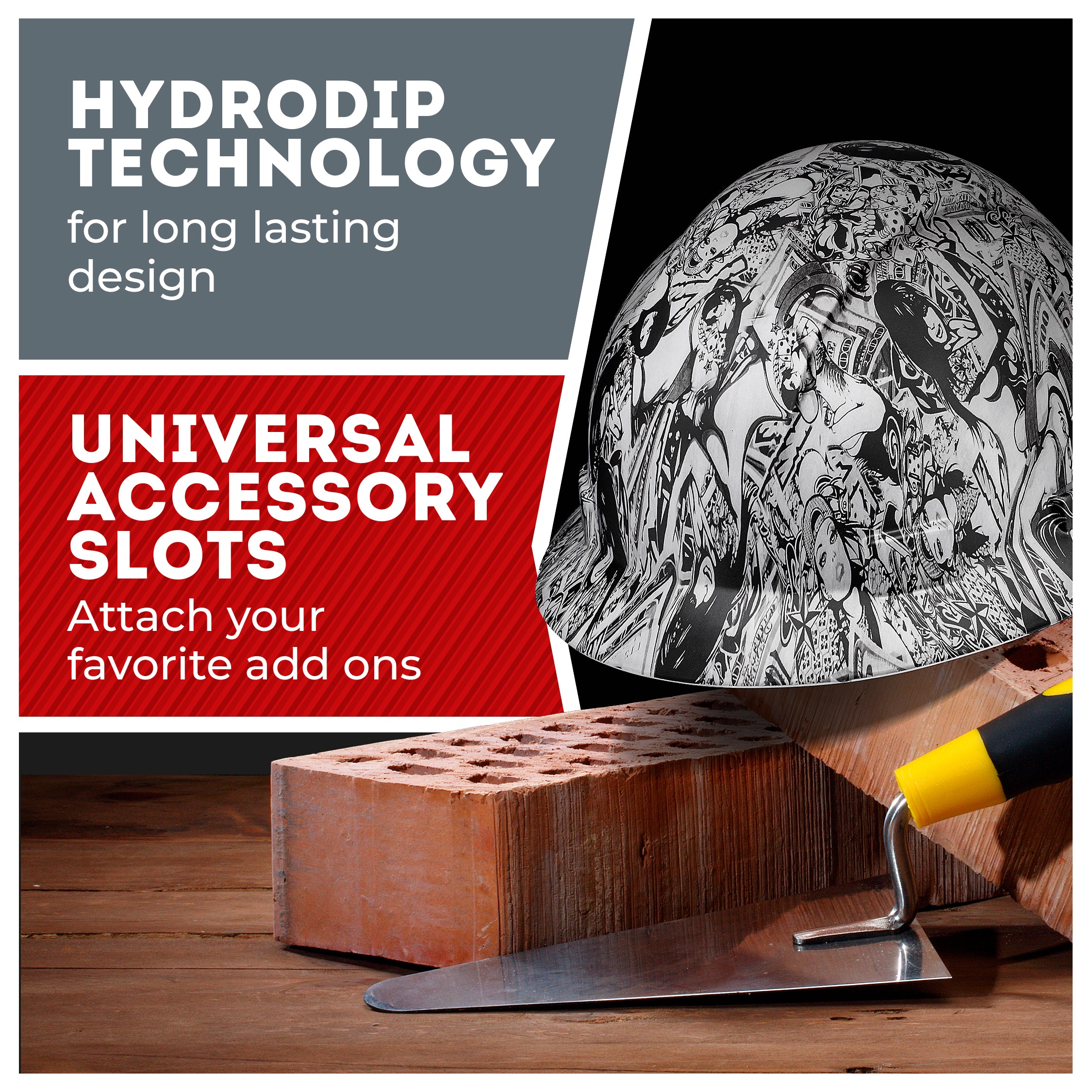 Full Brim Money and Honeys Matte Finish Non-Vented Hard Hat