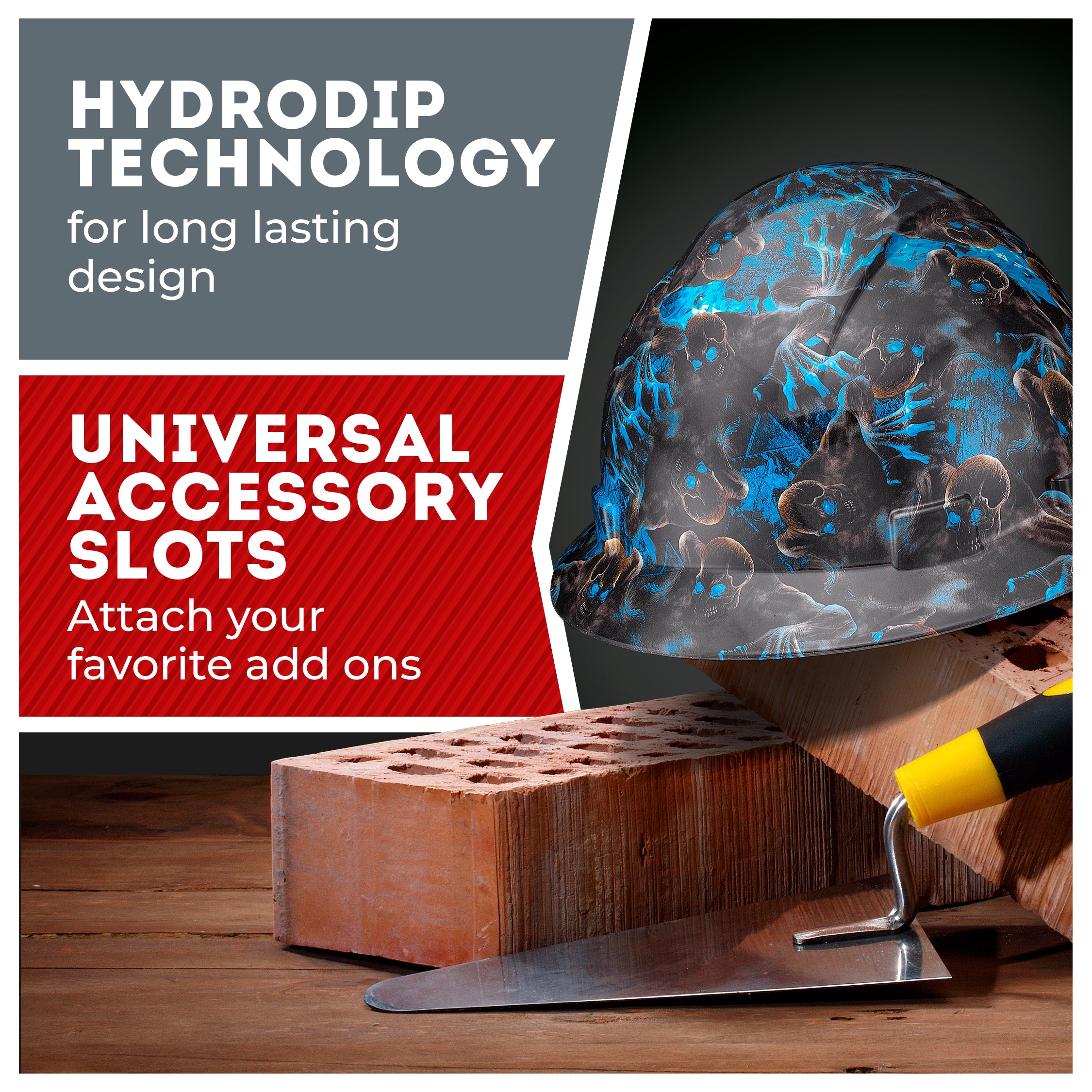 Full Brim Night Walkers Gloss Finish Non-Vented Hard Hat