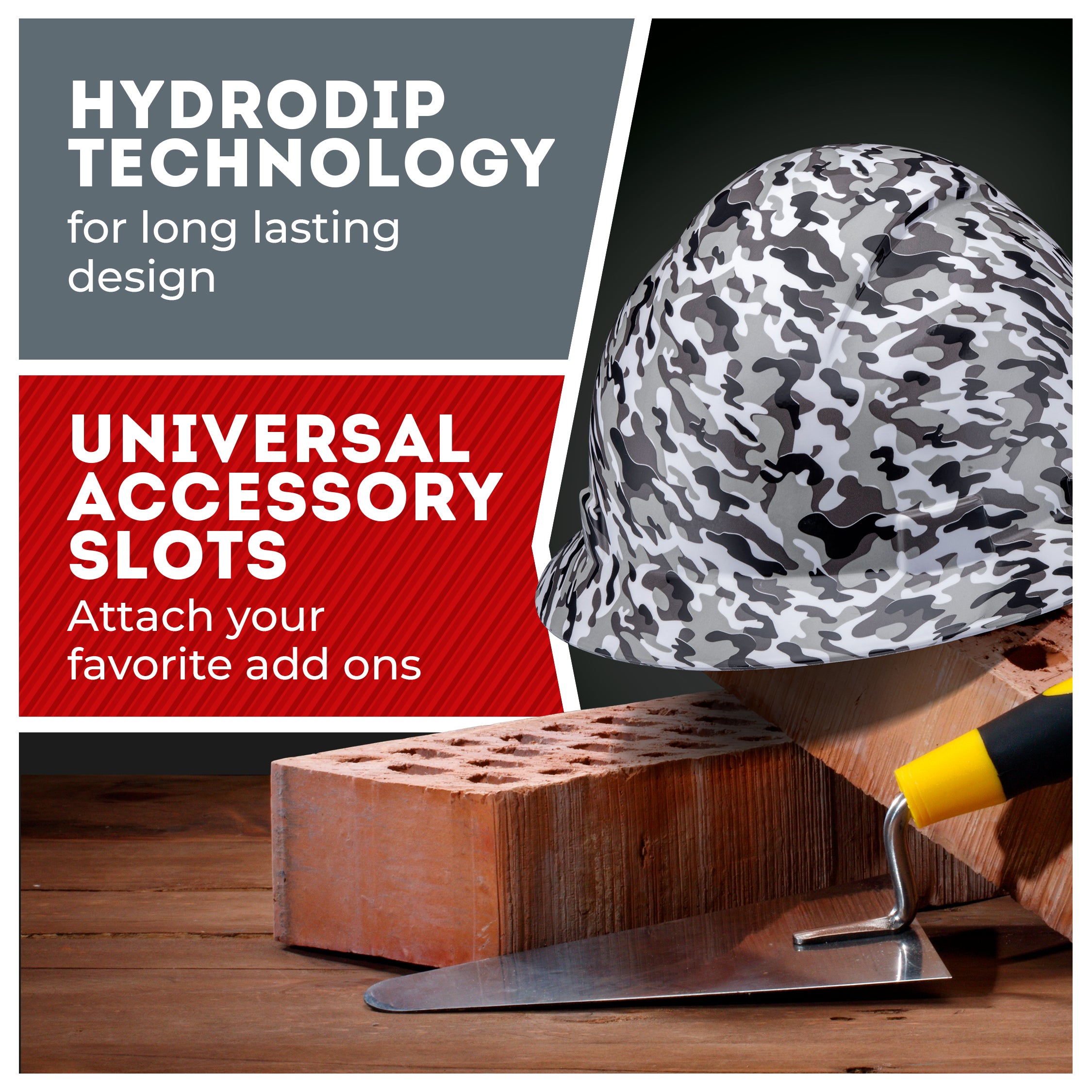 Full Brim True Camo Gloss Finish Vented Hard Hat