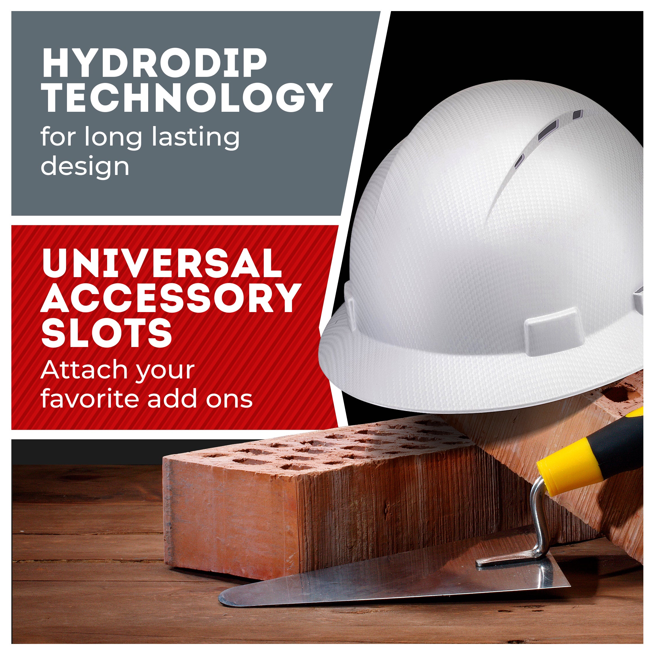 Full Brim Force Field Carbon Fiber Design Matte Finish Vented Hard Hat