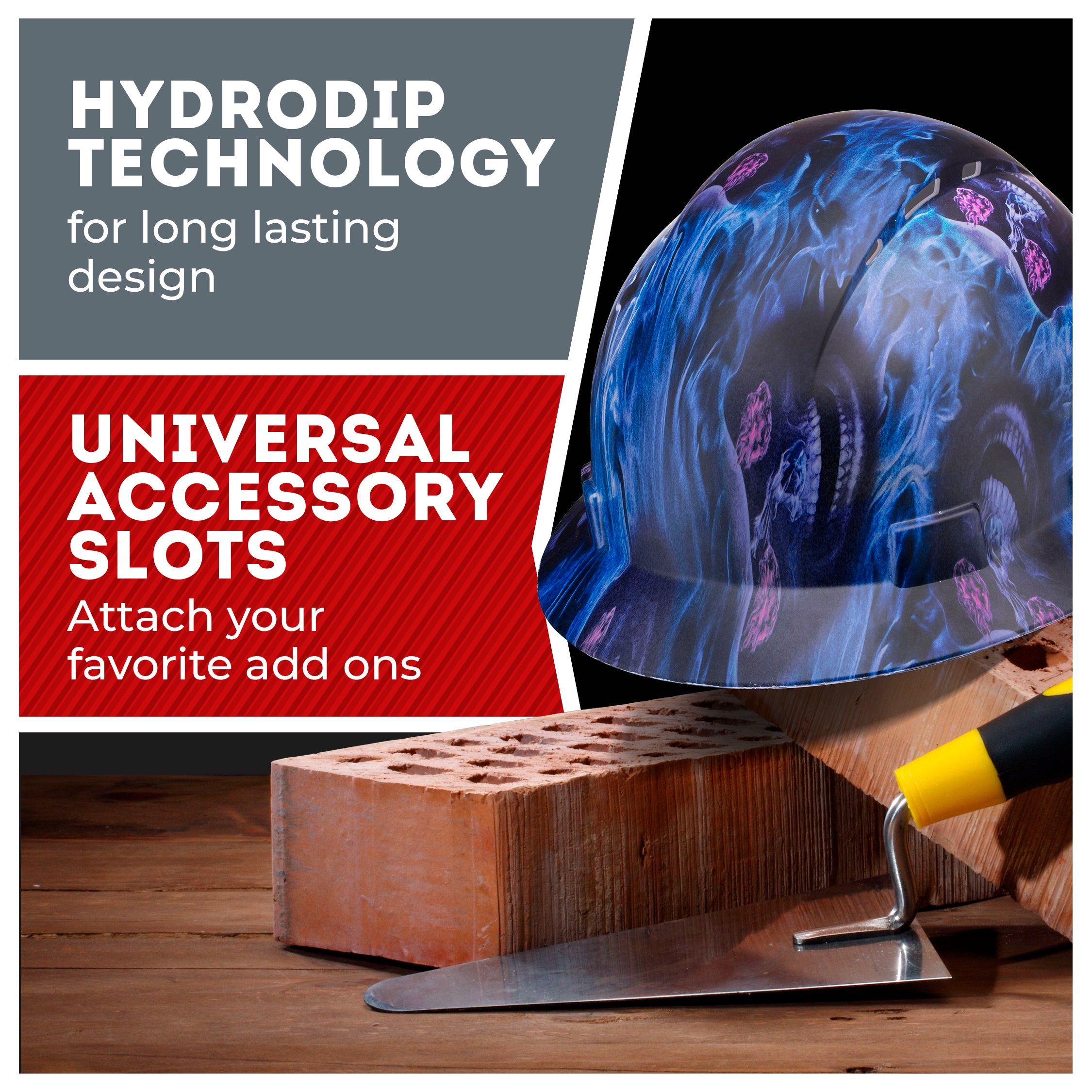 Full Brim Blue Banshee Matte Finish Vented Hard Hat