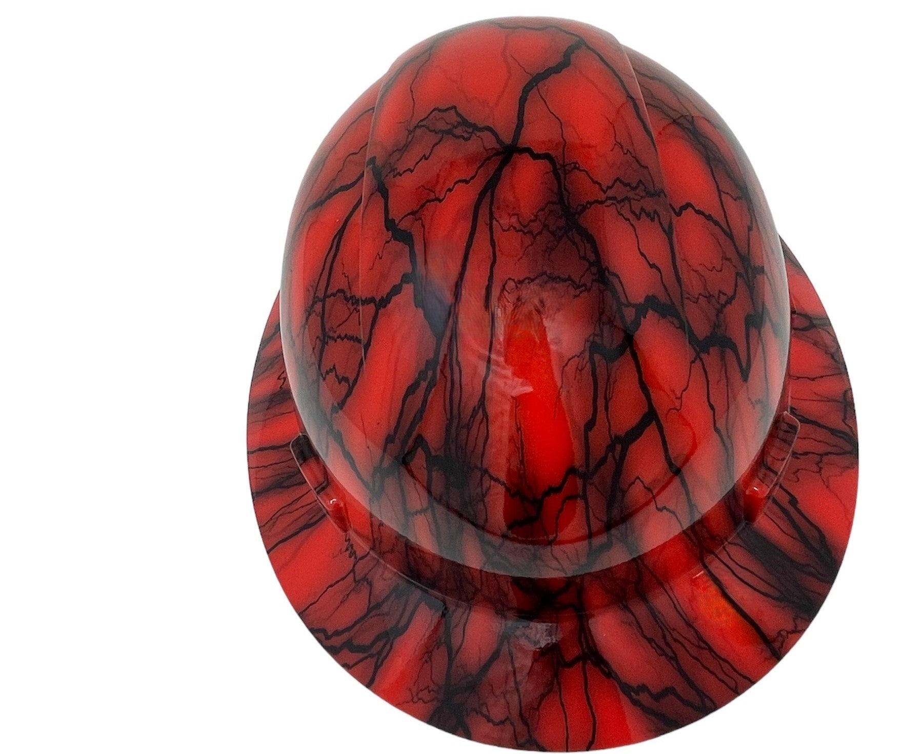 Full Brim Iron Veins Gloss Finish Vented Hard Hat