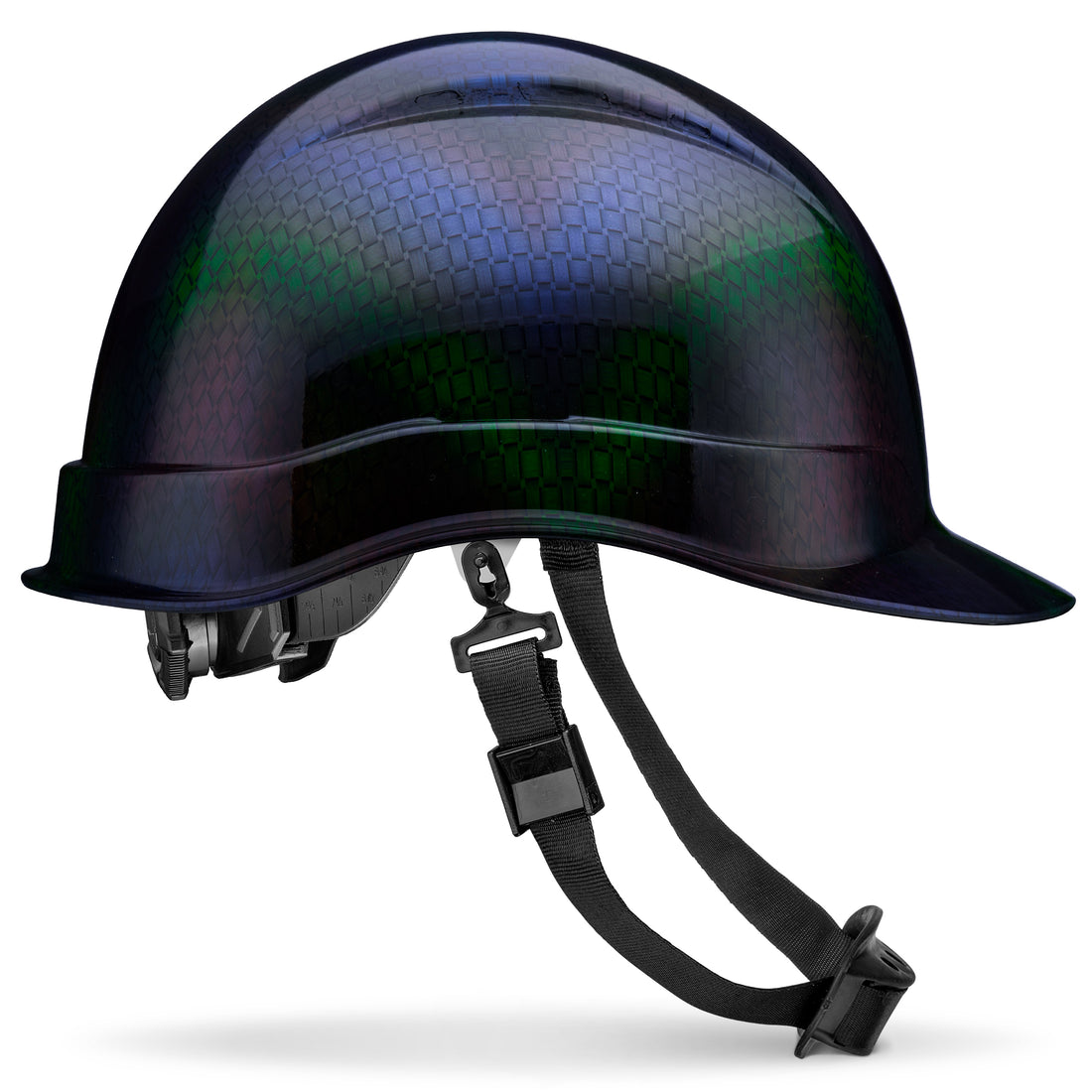 Cap Style Cameleon Carbon Fiber Design Gloss Finish Non-Vented Hard Hat
