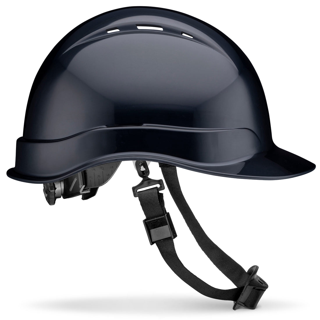Cap Style Black Vented Hard Hat