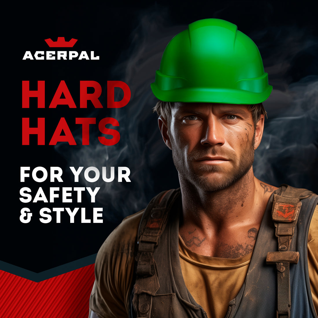 Cap Style Green Non-Vented Hard Hat
