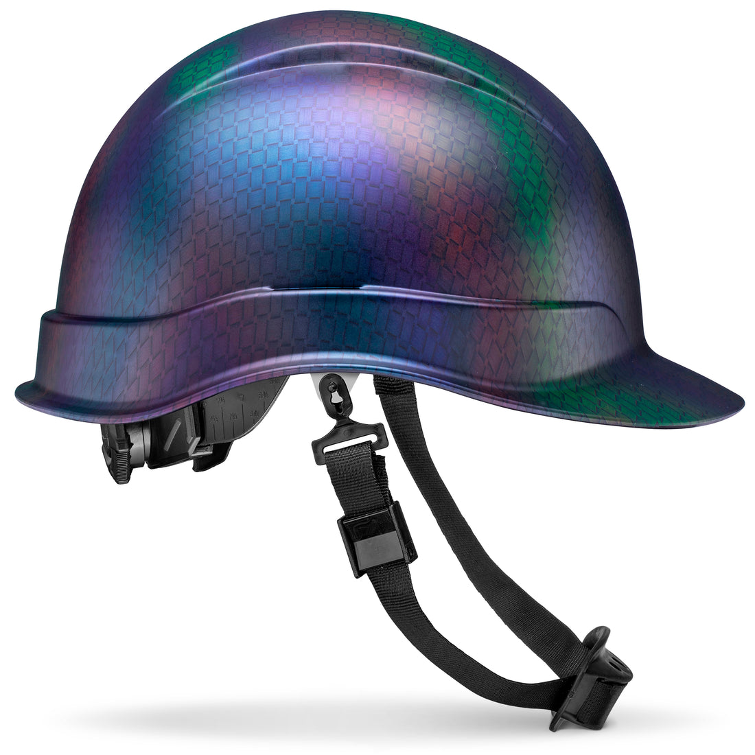 Cap Style Cameleon Carbon Fiber Design Matte Finish Non-Vented Hard Hat