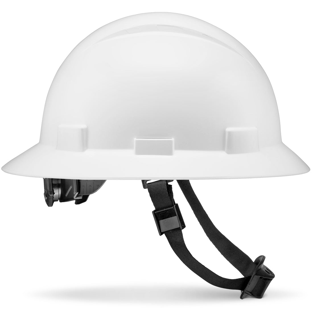 Full Brim White Non-Vented Hard Hat