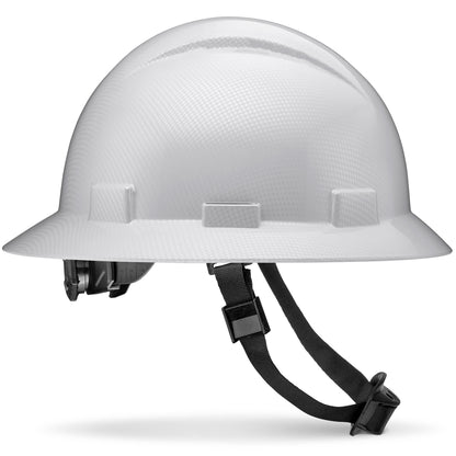 Full Brim Light Grey Graphite Design Gloss Finish Non-Vented Hard Hat