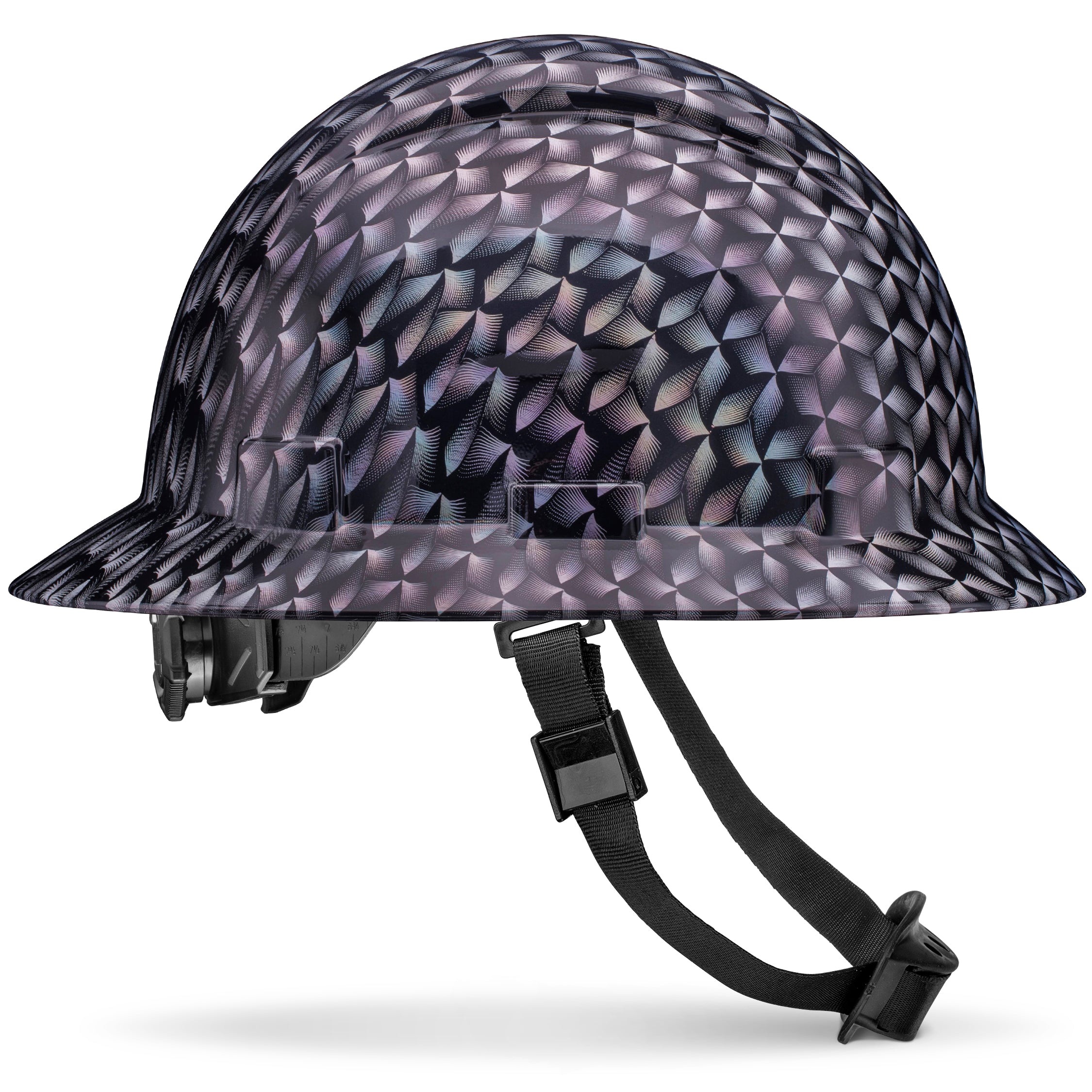 ACERPAL Full Brim Hard Hat, OSHA Safety Helmet, Custom Color Prism Art ...