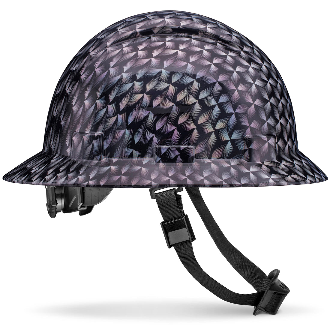 Full Brim Color Prism Gloss Finish Non-Vented Hard Hat