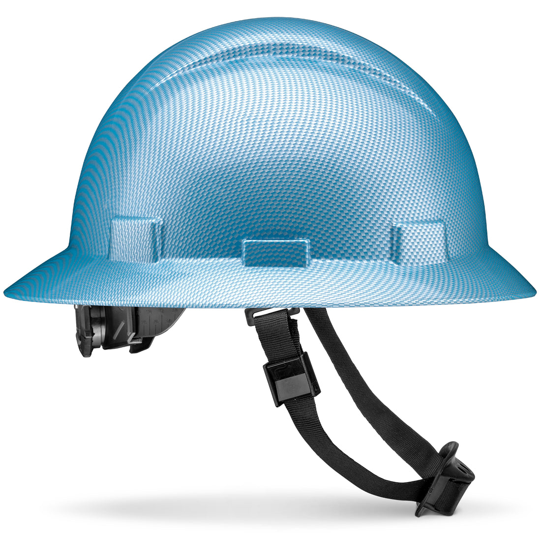 Full Brim Tinted Window Carbon Fiber Design Gloss Finish Non-Vented Hard Hat
