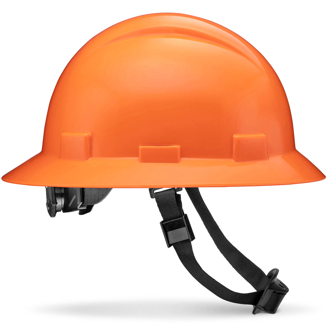 Full Brim Orange Non-Vented Hard Hat
