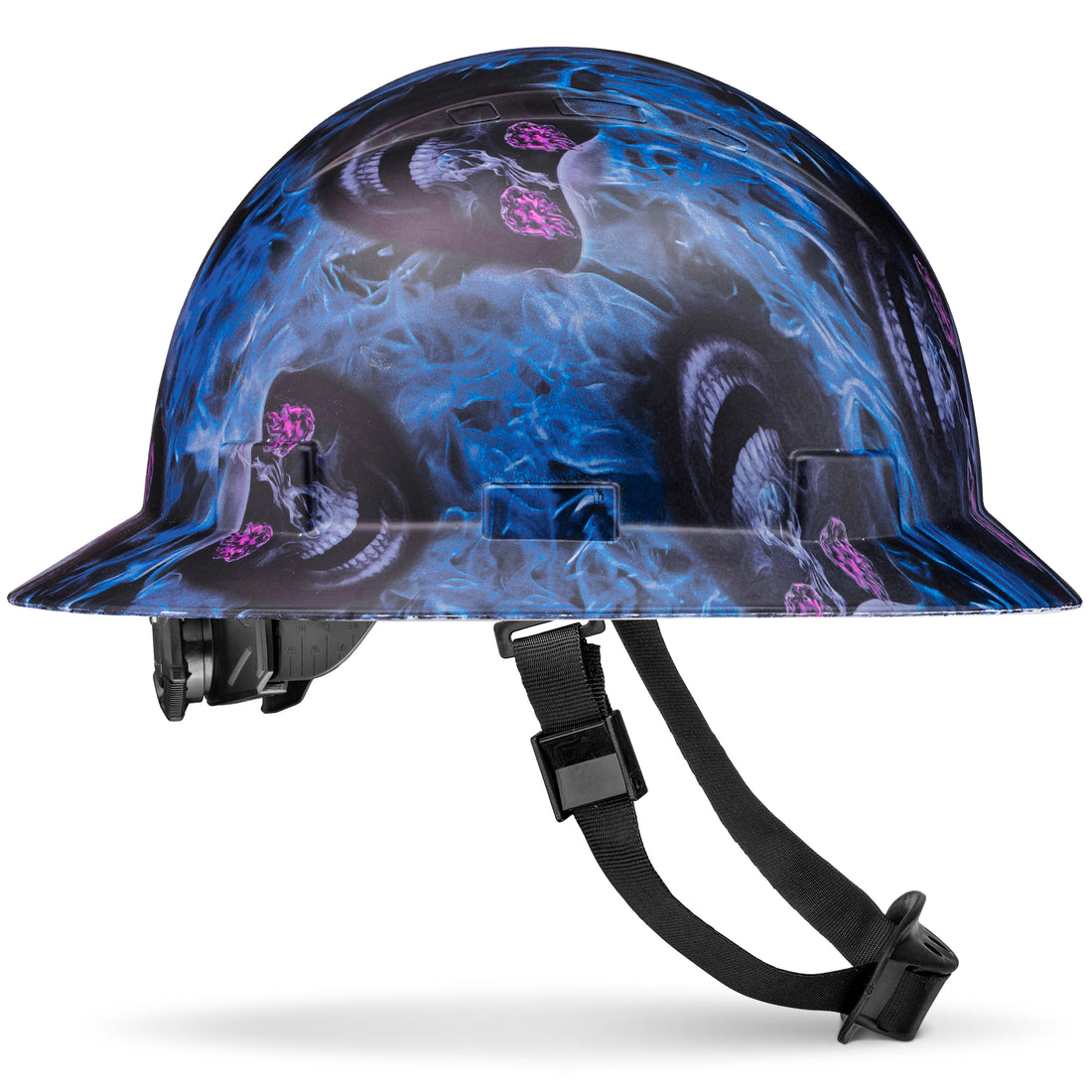 Full Brim Blue Banshee Matte Finish Non-Vented Hard Hat