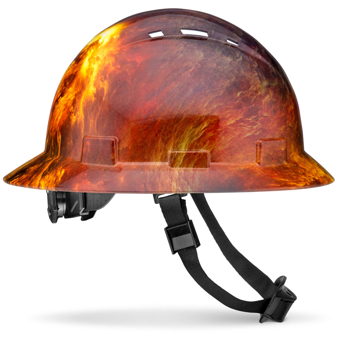 Full Brim Stormy Sky Gloss Finish Vented Hard Hat