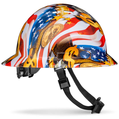 Full Brim Capitalism Forever Gloss Finish Vented Hard Hat