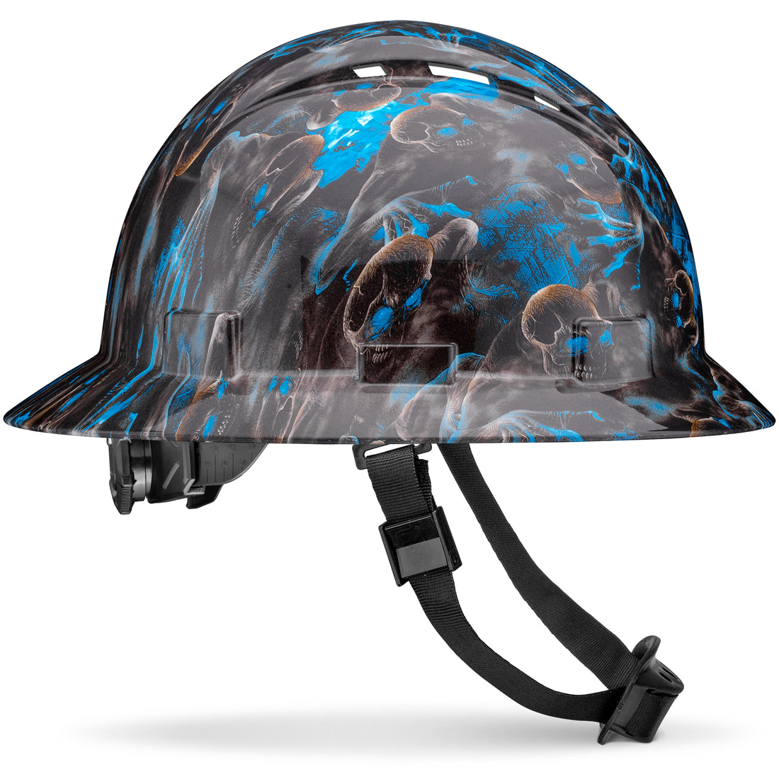 Full Brim Night Walkers Gloss Finish Vented Hard Hat