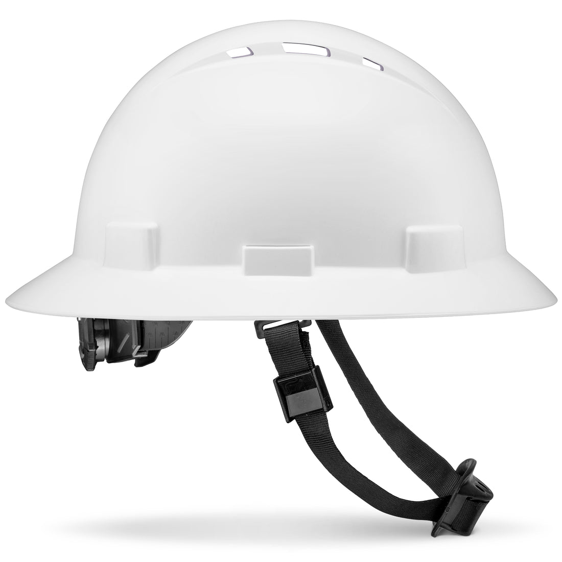 Full Brim White Vented Hard Hat